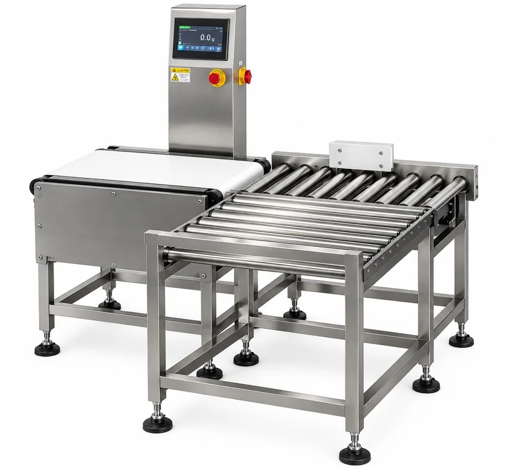 Balanza de control con rechazo y plataforma de rodillos SK-450